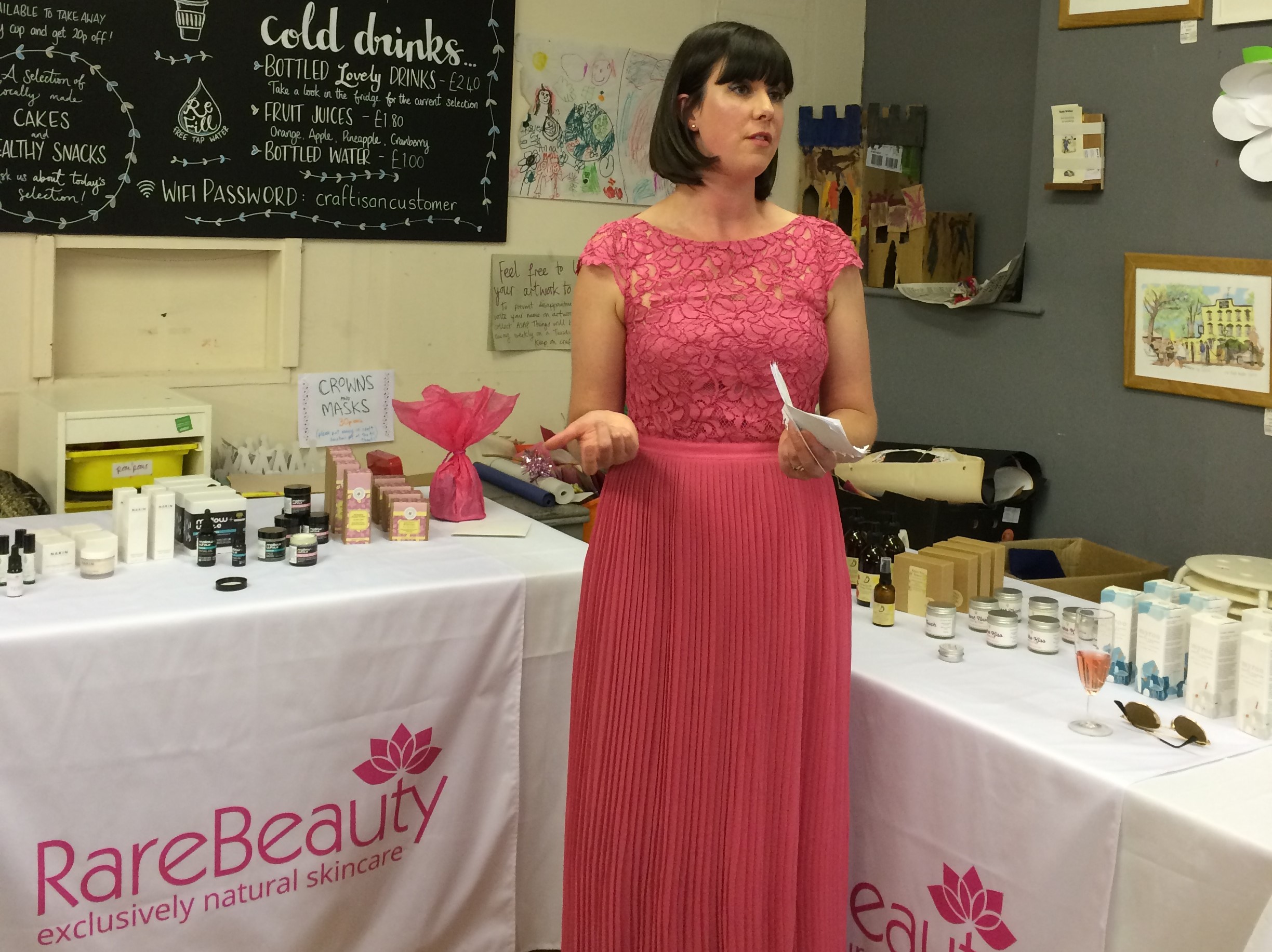 Corinne Thomas at the Rare Beauty launch event