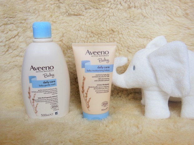 Aveeno Baby Daily Care with white elephant