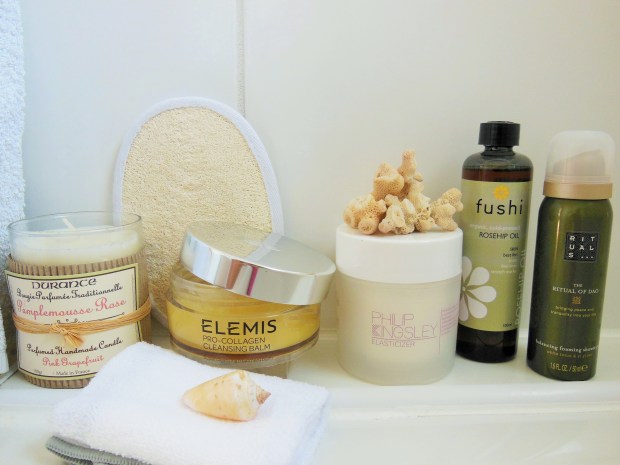 Product selection for creating a spa experience at home
