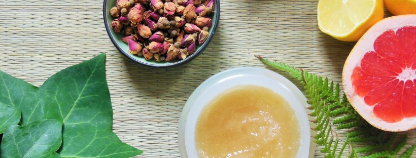 Natural Skincare Ingredients flatlay