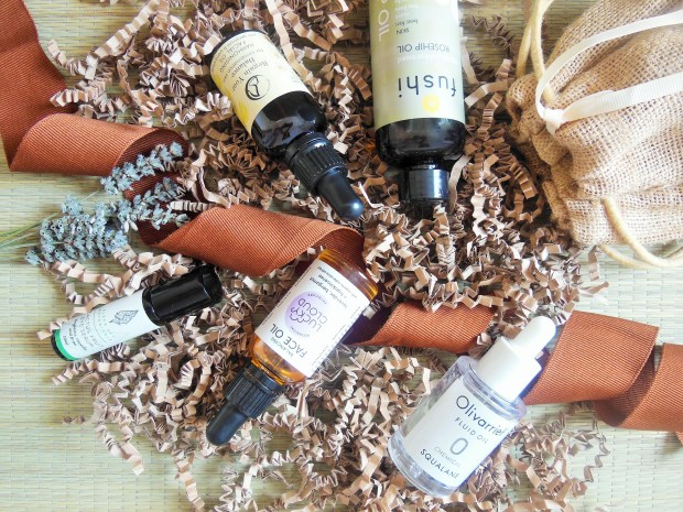 Natural Facial Oils from Fushi, Olivarrier, Lucky Cloud, Freyaluna and Alexa Sky Botanicals
