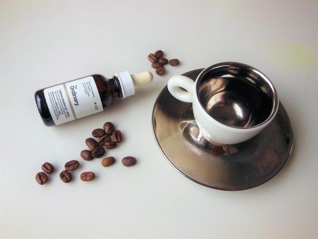 The Ordinary Caffeine Solution with espresso cup