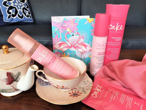 Cake hair care range with tea set