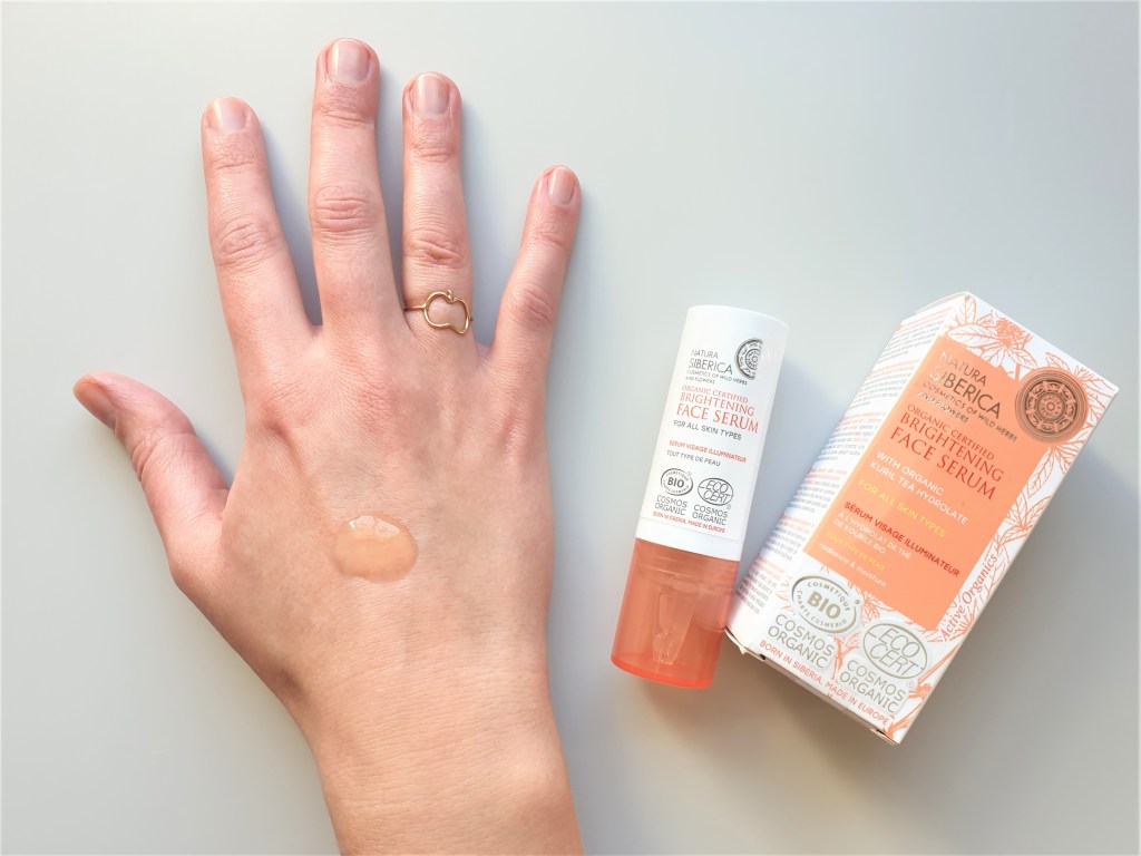 Natura Siberica organic brightening face serums