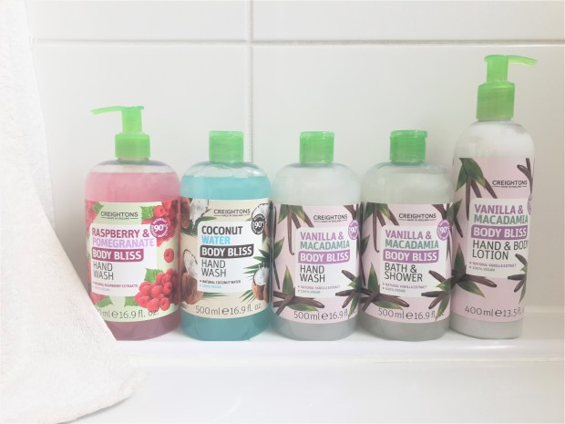 Creightons Body Bliss hand and body care