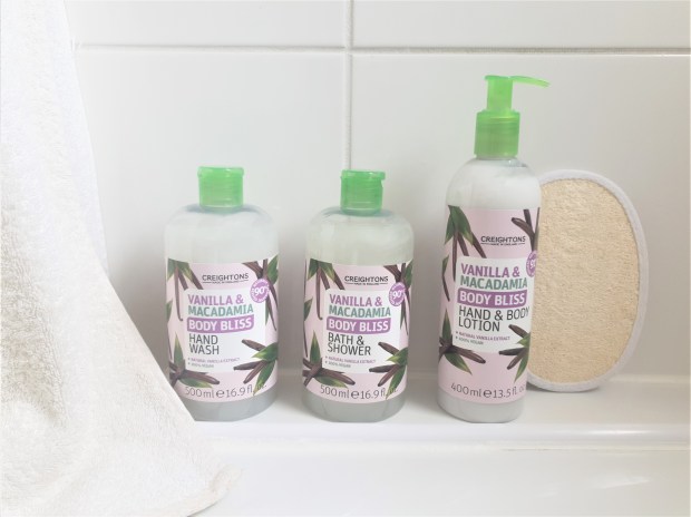 Creightons Body Bliss Vanilla and Macadamia range